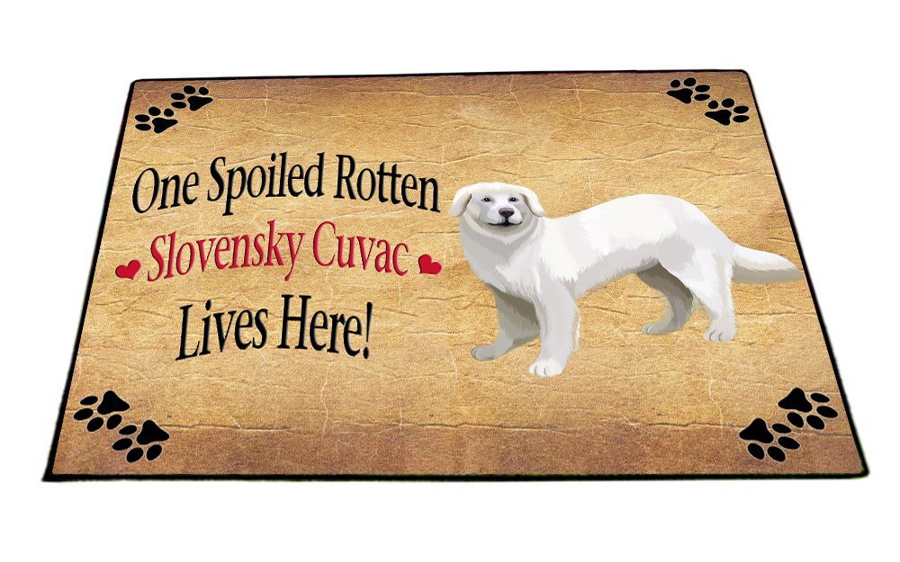 Slovensky Cuvac Spoiled Rotten Dog Indoor/Outdoor Floormat