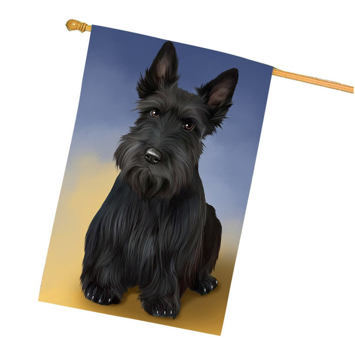 Scottish Terrier Dog House Flag FLG48304