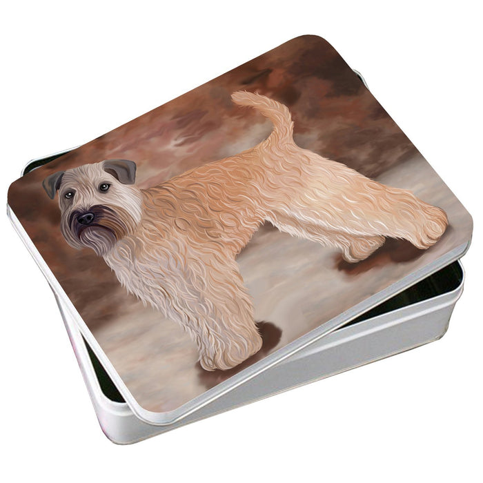 Wheaten Terrier Soft Coated Dog Photo Storage Tin