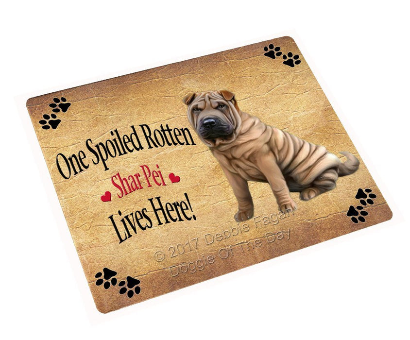 Spoiled Rotten Shar Pei Dog Magnet Mini (3.5" x 2")