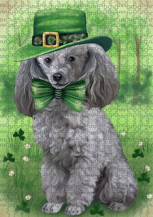 St. Patricks Day Irish Portrait Poodle Dog Puzzle  PUZL51777