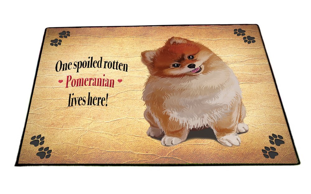 Spoiled Rotten Pomeranian Dog Floormat