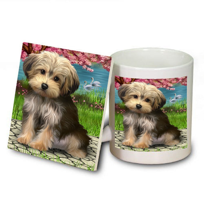 Yorkipoo Dog Mug and Coaster Set MUC48540