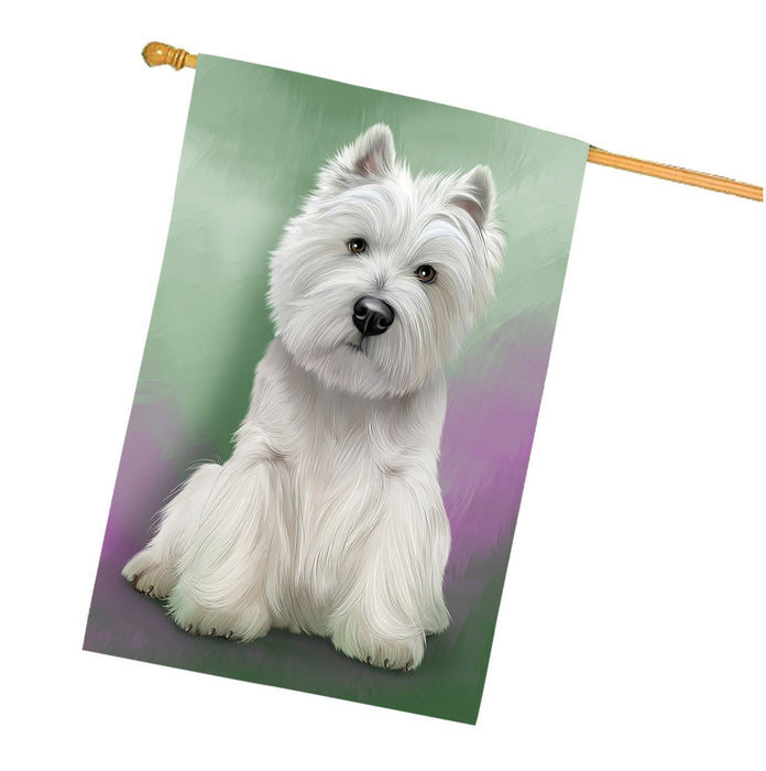 West Highland White Terrier Dog House Flag FLG48319