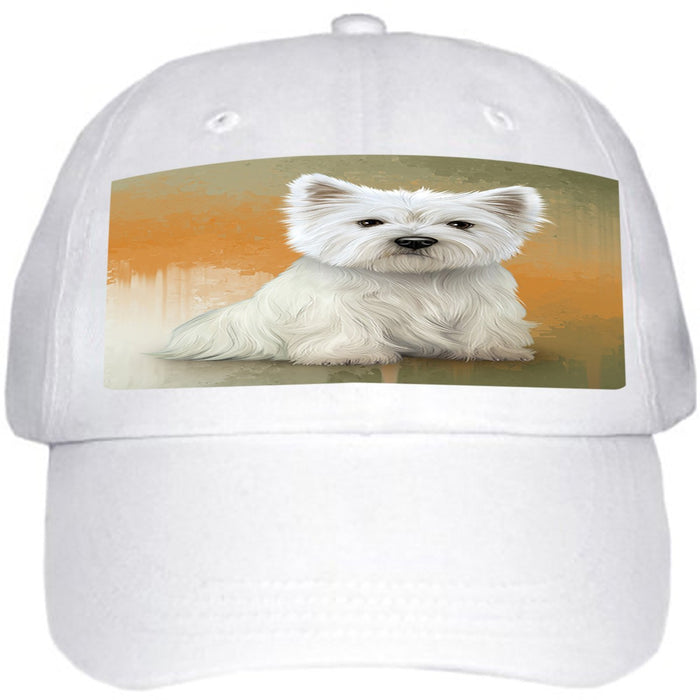 West Highland White Terrier Dog Ball Hat Cap HAT48855 (White)