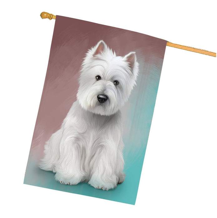 West Highland White Terrier Dog House Flag FLG48318