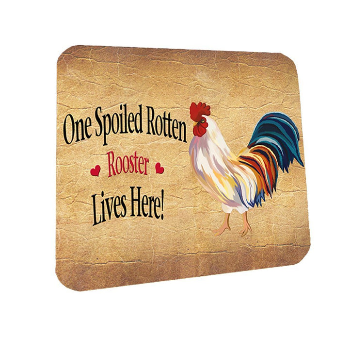 Spoiled Rotten Rooster Coasters Set of 4