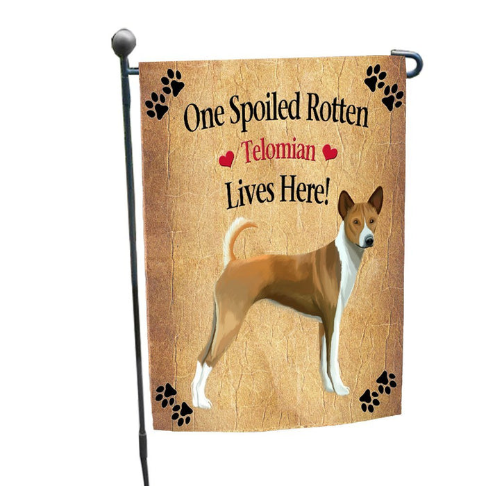 Spoiled Rotten Telomian Puppy Dog Garden Flag