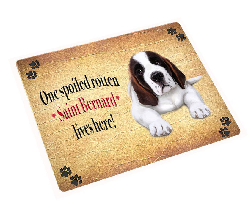 Saint Bernard Spoiled Rotten Dog Large Refrigerator / Dishwasher Magnet 11.5" x 17.6"