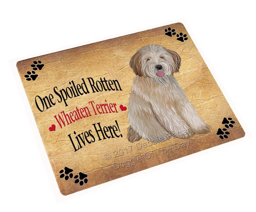 Spoiled Rotten Wheaten Terrier Dog Large Refrigerator / Dishwasher Magnet