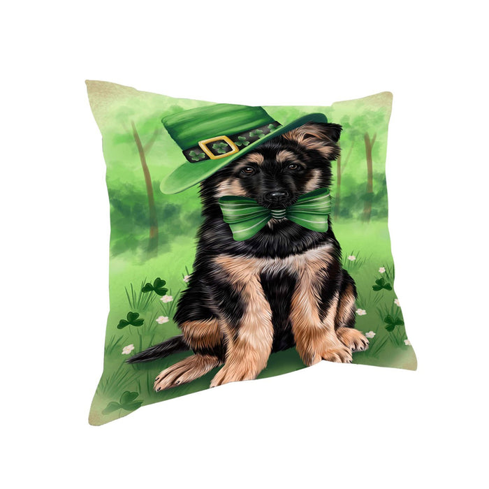 St. Patricks Day Irish Portrait German Shepherd Dog Pillow PIL51076