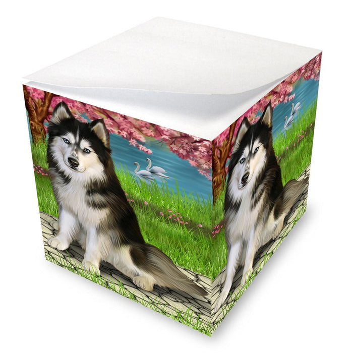 Siberian Husky Dog Note Cube