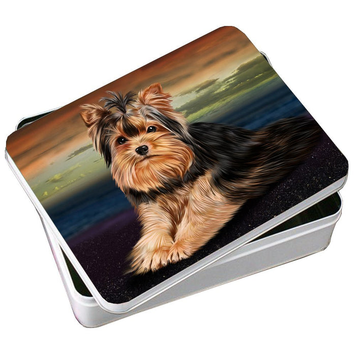 Yorkshire Terrier Dog Photo Storage Tin