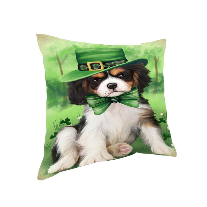 St. Patricks Day Irish Portrait Cavalier King Charles Spaniel Dog Pillow PIL50928
