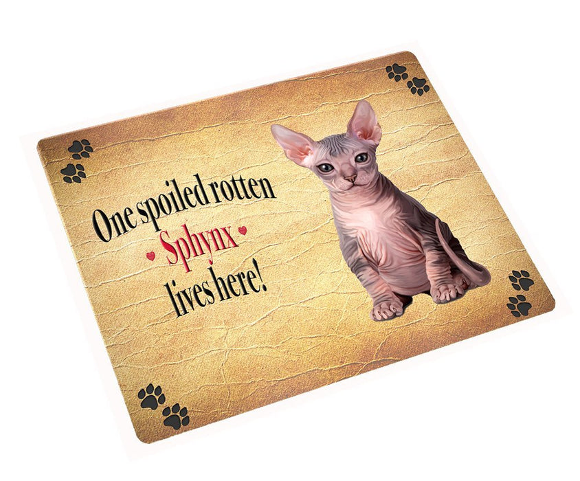 Sphynx Spoiled Rotten Cat Large Refrigerator / Dishwasher Magnet 11.5" x 17.6"