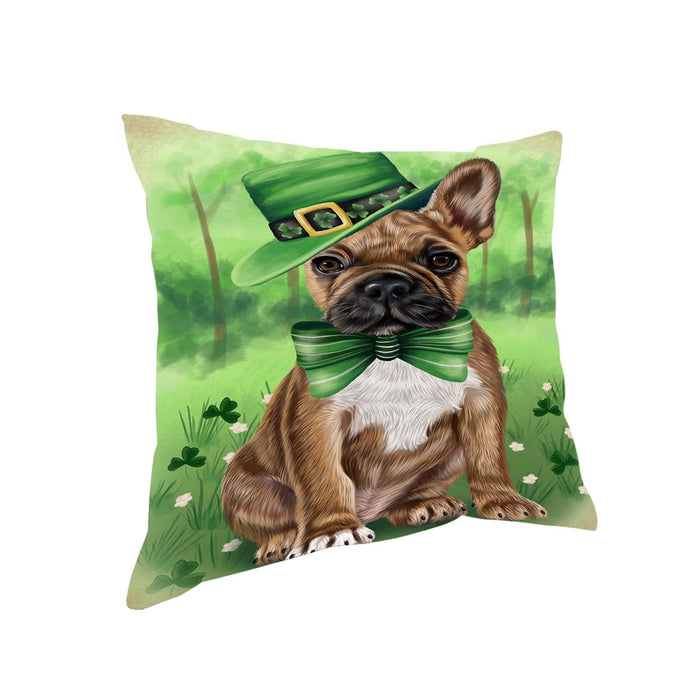 St. Patricks Day Irish Portrait French Bulldog Pillow PIL51060
