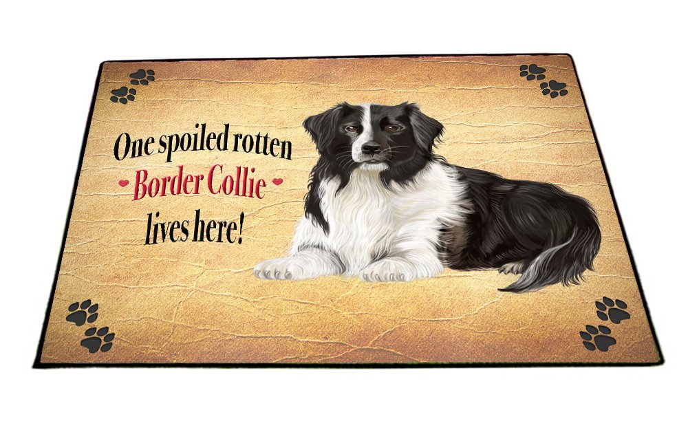 Spoiled Rotten Border Collie Dog Floormat