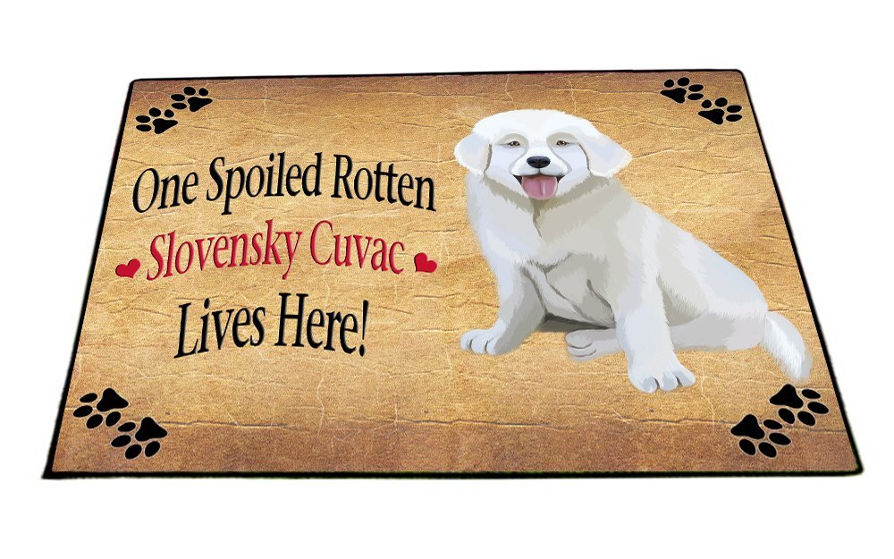 Slovensky Cuvac Spoiled Rotten Dog Indoor/Outdoor Floormat