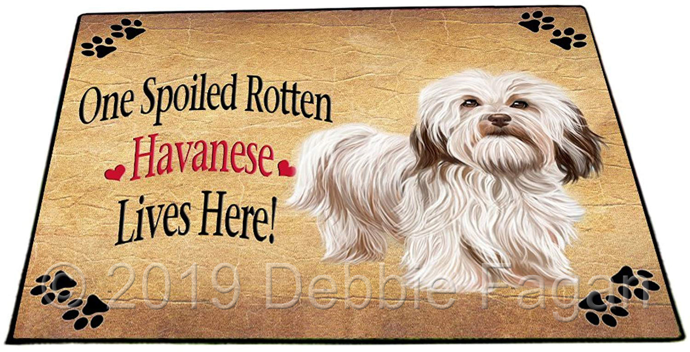 Havanese Spoiled Rotten Dog Indoor/Outdoor Floormat