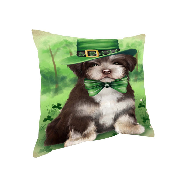 St. Patricks Day Irish Portrait Havanese Dog Pillow PIL51124