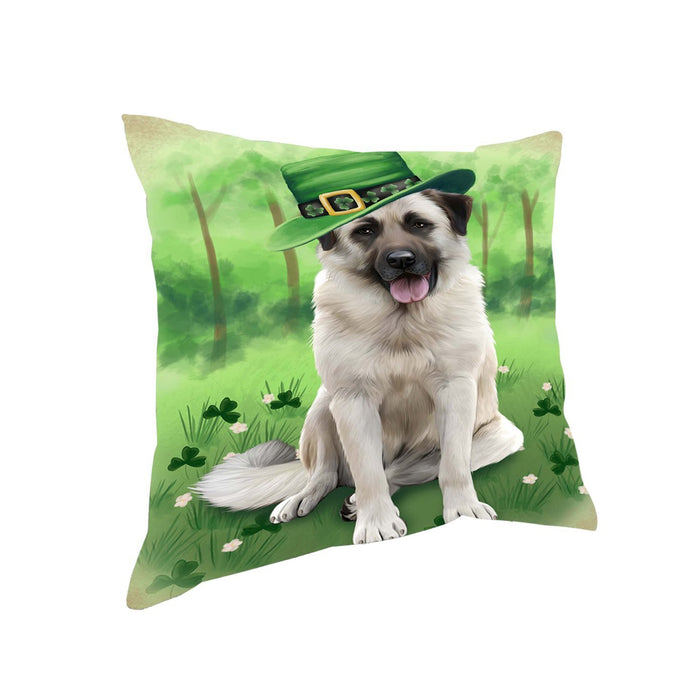 St. Patricks Day Irish Portrait Anatolian Shepherd Dog Pillow PIL49864