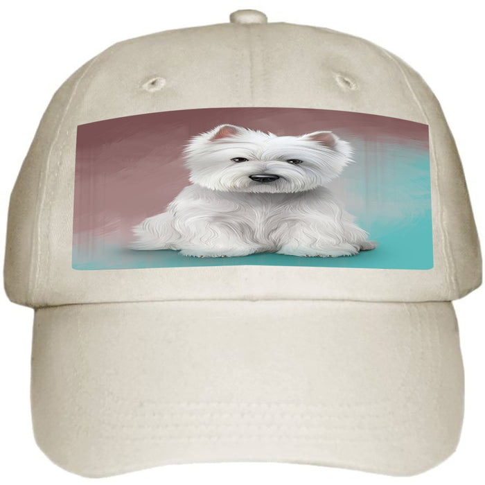 West Highland White Terrier Dog Ball Hat Cap HAT48846 (White)
