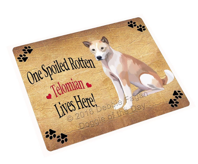 Telomian Spoiled Rotten Dog Tempered Cutting Board