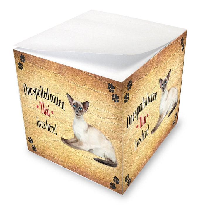 Thai Spoiled Rotten Cat Note Cube