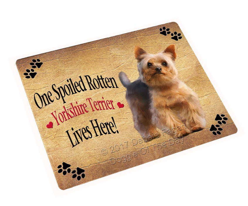 Spoiled Rotten Yorkshire Terrier Dog Magnet Mini (3.5" x 2")