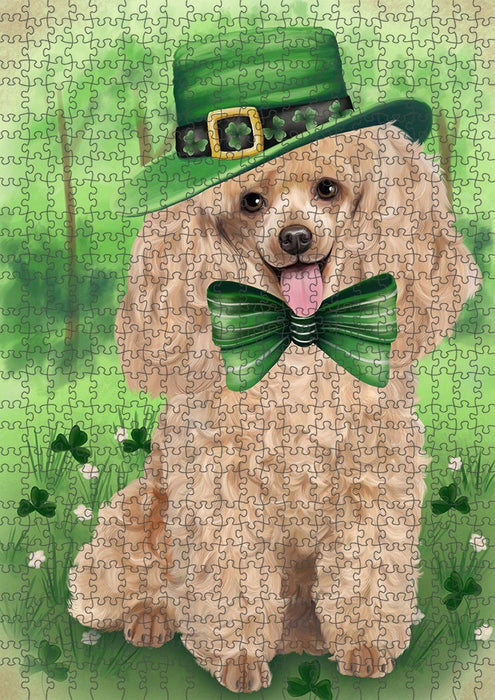 St. Patricks Day Irish Portrait Poodle Dog Puzzle  PUZL51771