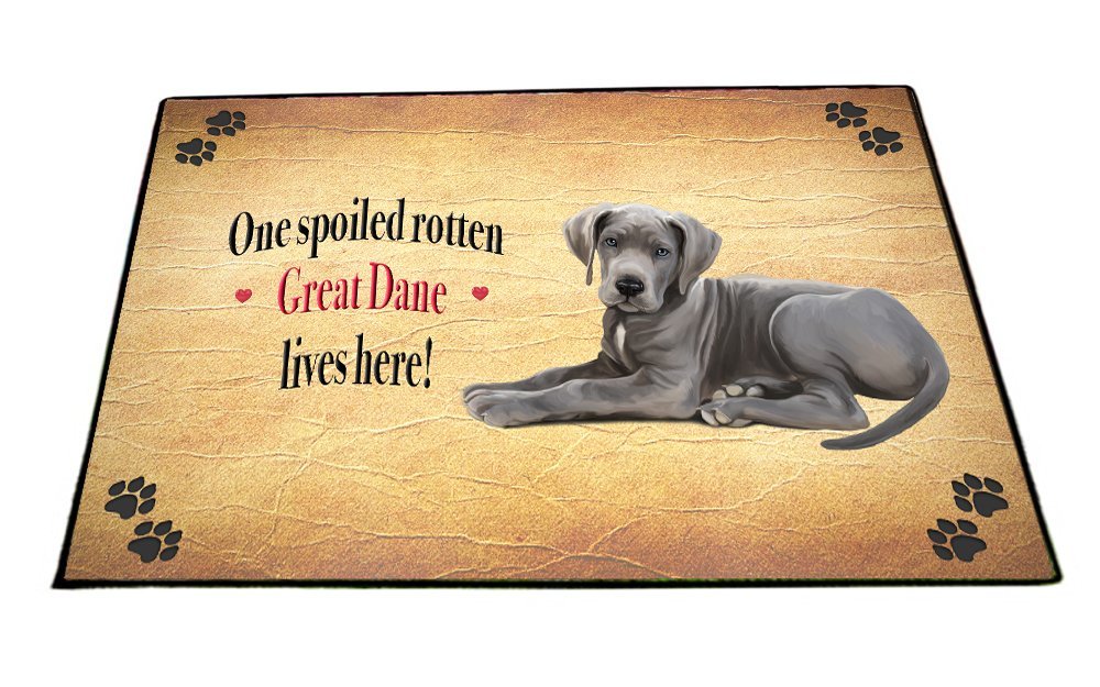 Spoiled Rotten Great Dane Dog Floormat
