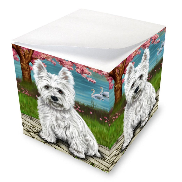 Westies Dog Note Cube