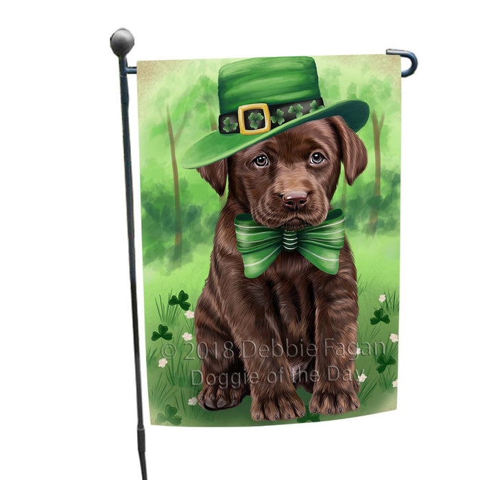 St. Patricks Day Irish Portrait Labrador Retriever Dog Garden Flag GFLG48736