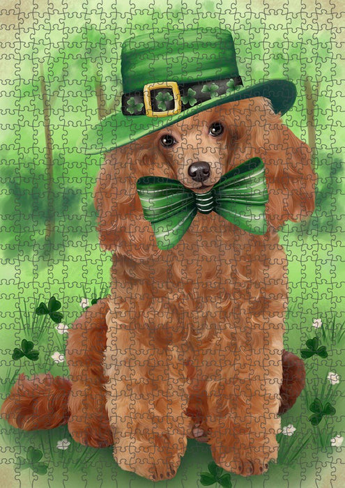 St. Patricks Day Irish Portrait Poodle Dog Puzzle  PUZL51774