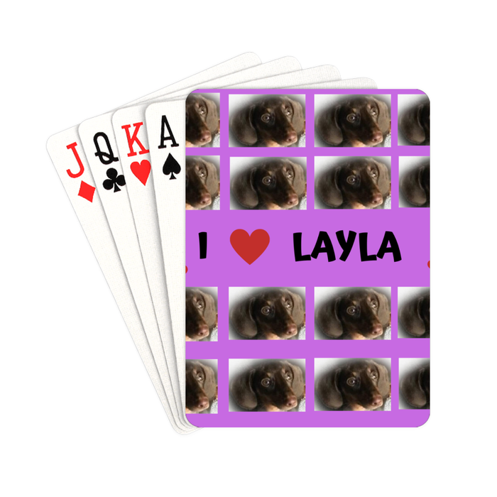 Custom Add Your Photo Here PET Dog Cat Photos on Playing Card Decks