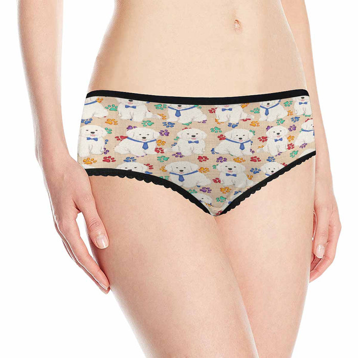 Bichon Frise Dogs Blue  Women&#039;s All Over Print Classic Briefs