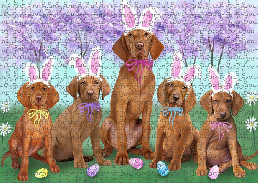 Vizslas Dog Easter Holiday Puzzle with Photo Tin PUZL51441