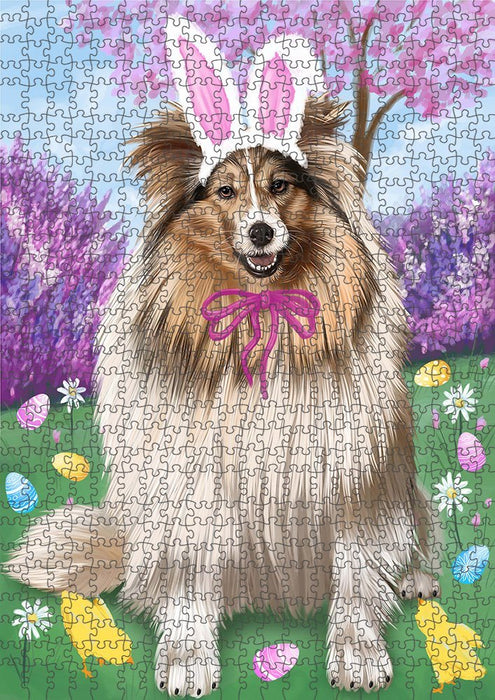 Shetland Sheepdog Easter Holiday Puzzle with Photo Tin PUZL51354