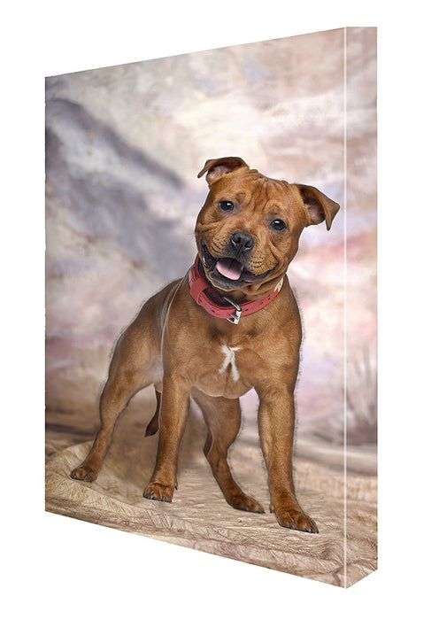Staffordshire Bull Terrier Dog Canvas 18 X 24