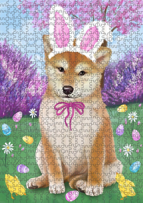 Shiba Inu Dog Easter Holiday Puzzle with Photo Tin PUZL51372