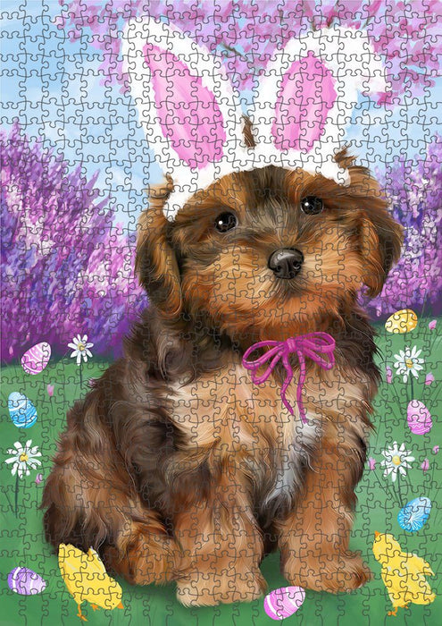 Yorkipoo Dog Easter Holiday Puzzle with Photo Tin PUZL51471