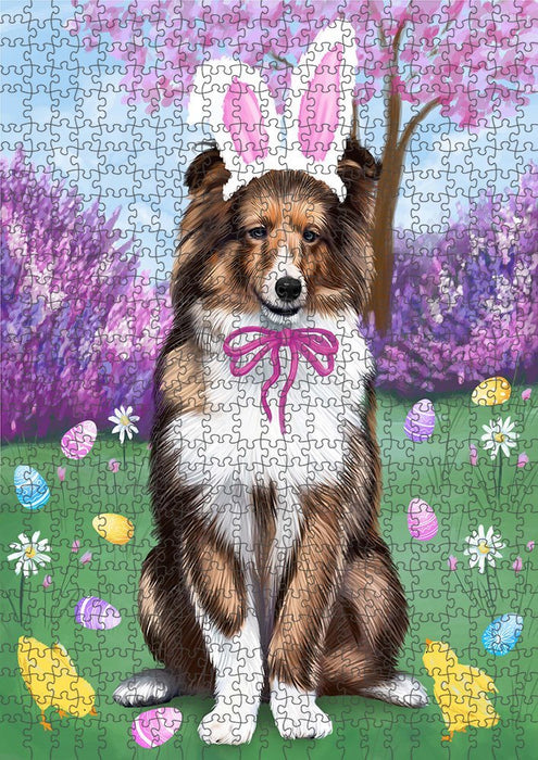 Shetland Sheepdog Easter Holiday Puzzle with Photo Tin PUZL51360