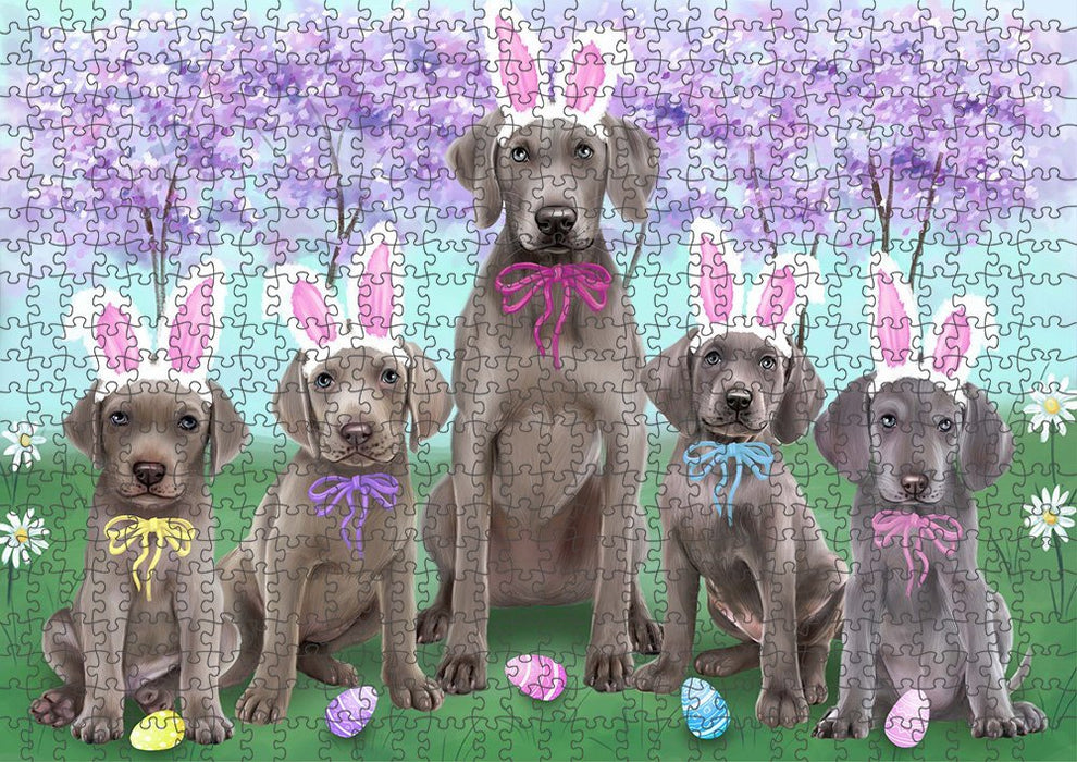 Weimaraners Dog Easter Holiday Puzzle with Photo Tin PUZL51450