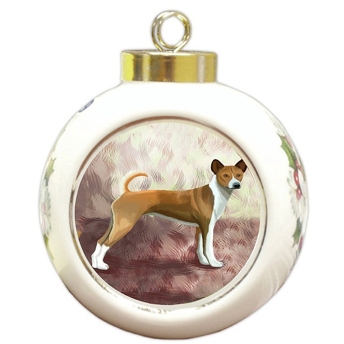 Telomian Puppy Dog Round Ball Christmas Ornament