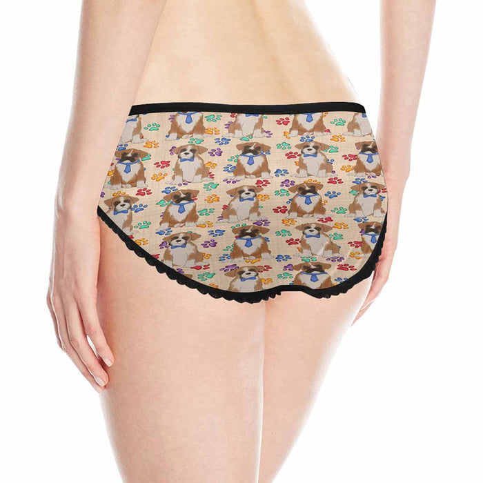 Boxer Dogs Blue  Women&#039;s All Over Print Classic Briefs