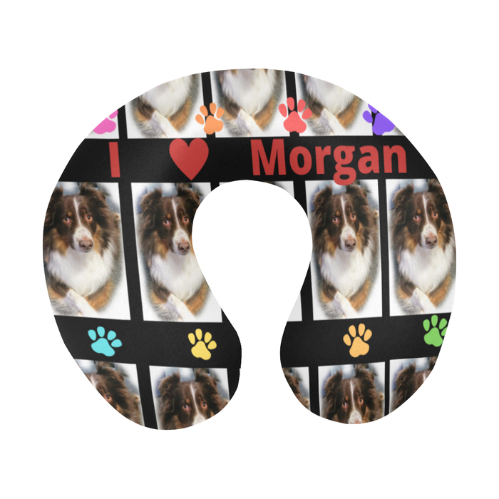 Personalized Pet Photos Dog Cat U-Shape Travel Pillow