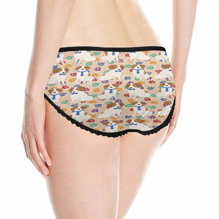 Brittany Spaniel Dogs Blue  Women&#039;s All Over Print Classic Briefs