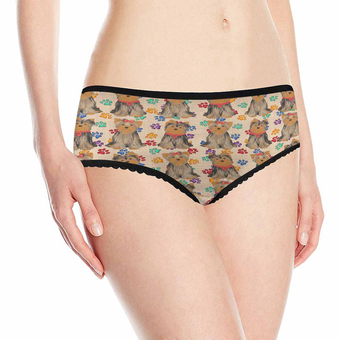 Yorkshire Terrier Dogs Red  Women&#039;s All Over Print Classic Briefs