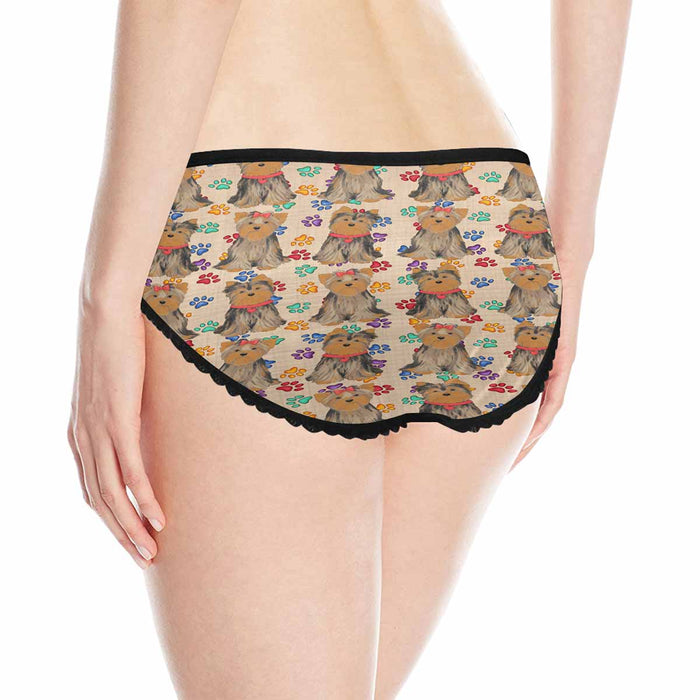 Yorkshire Terrier Dogs Red  Women&#039;s All Over Print Classic Briefs