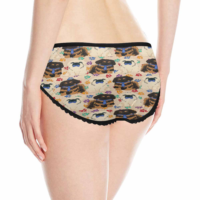 Pekingese Dogs Blue  Women&#039;s All Over Print Classic Briefs